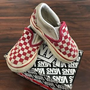 Vans Checkerboard Slip-Ons, Infant size 4.5